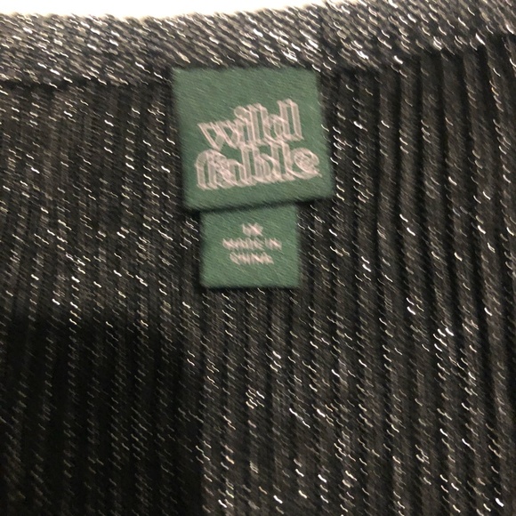 Strapless Black and Silver Mini Dress Size 1x - Picture 3 of 4